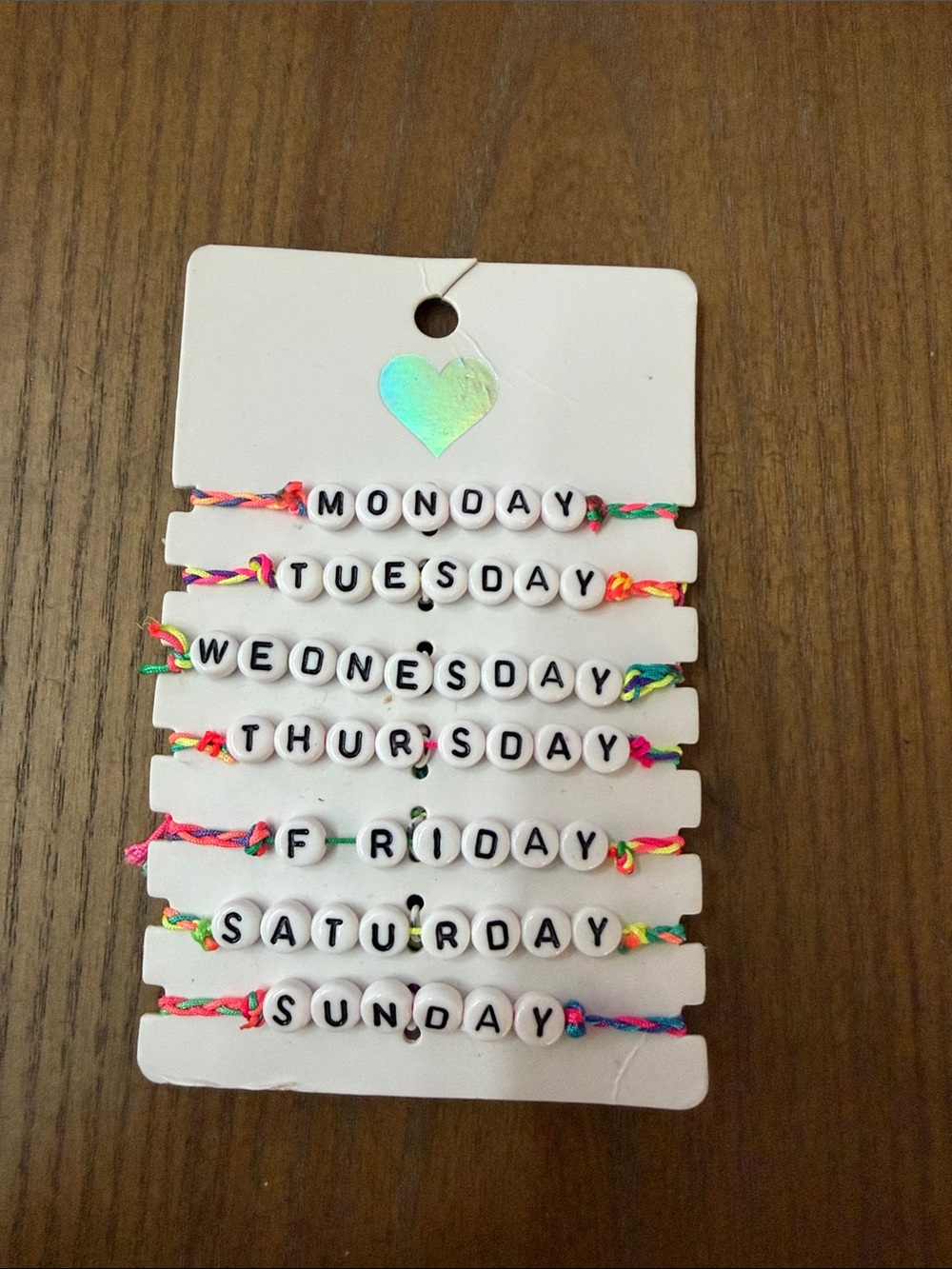 The Children's Place Multicolor Weekday Letter Bracelet Set